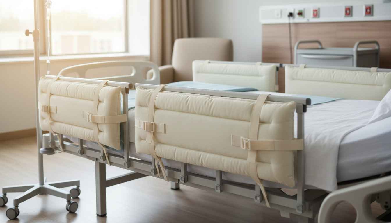 bed rail pads for hospital beds